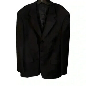 Louis Dell’ Olio men’s navy blue blazer made in Italy  100% wool size 41R